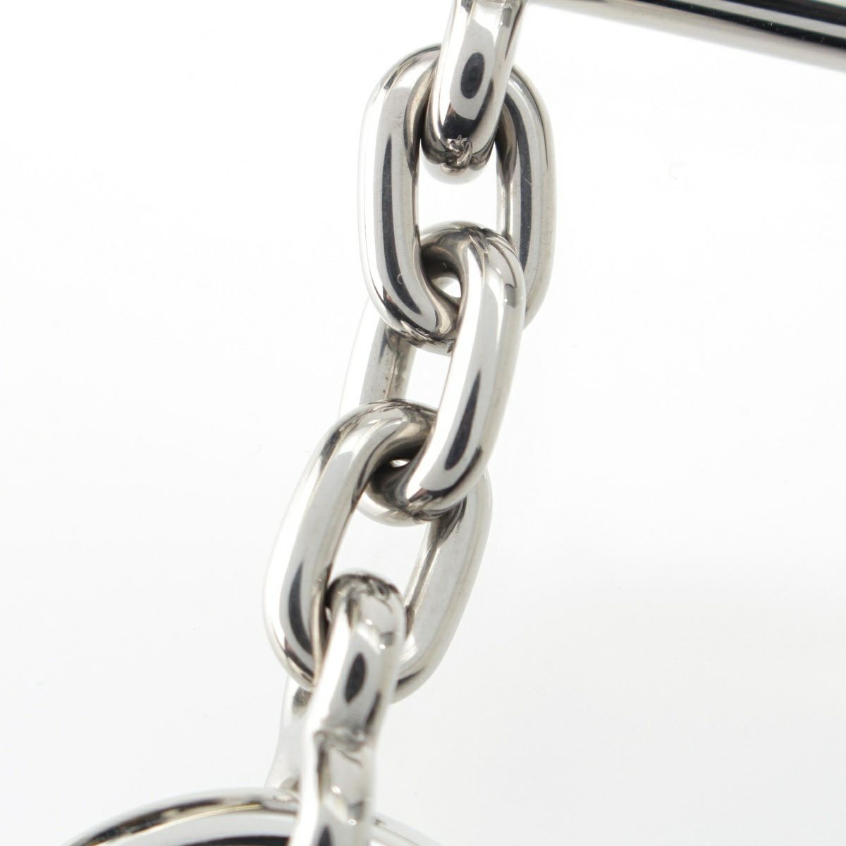 エルメス シェーヌダンクル キーホルダー キーリング シルバー | 中古