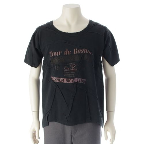 マルタンマルジェラ 01AW アーティザナル 再構築 KOKONOE クルーネック 半袖Ｔシャツ 古着カスタマイズ トップス ブラック M