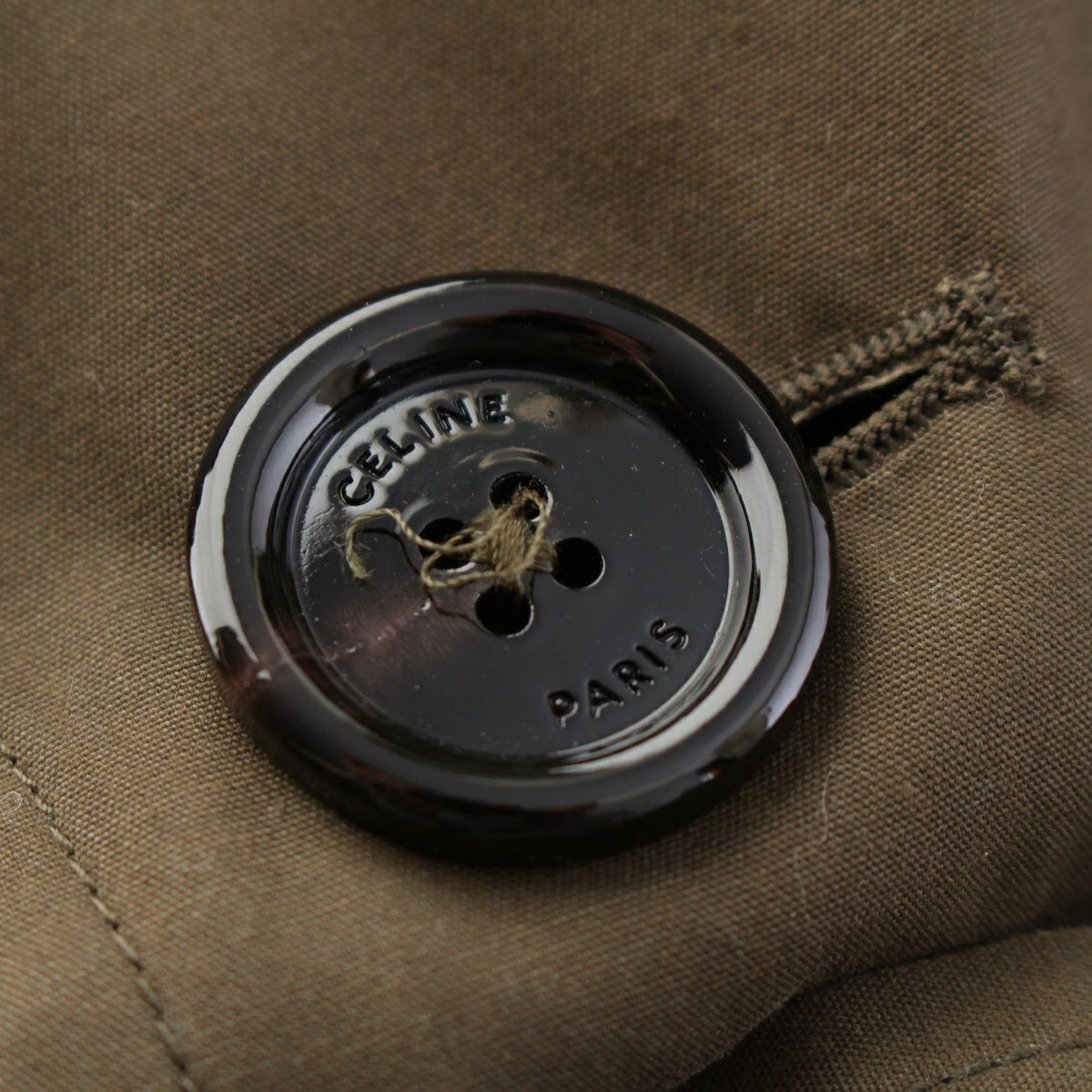 セリーヌ 20SS コットン 裏地トリオンフ トレンチコート アウター  