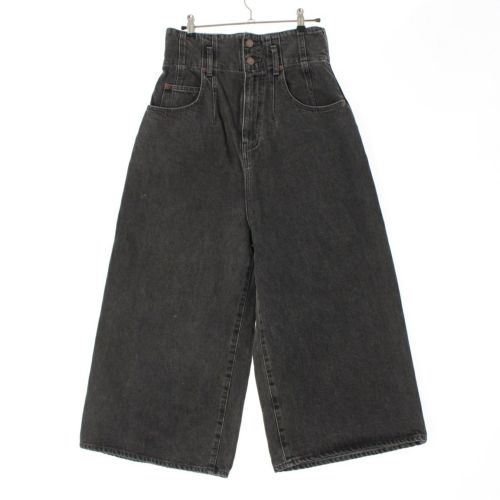 セリーヌ 2021 コットンデニム ハイウエスト パンツ ボトムス ブラック 27