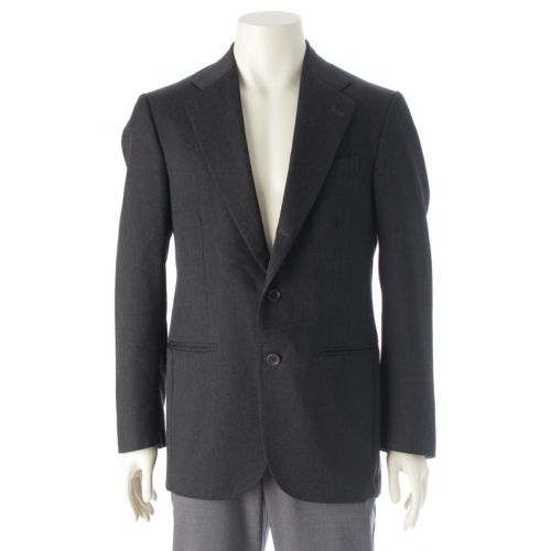 デ ペトリロ ウール NAPOLI スーツ テーラードジャケット ブラック 48