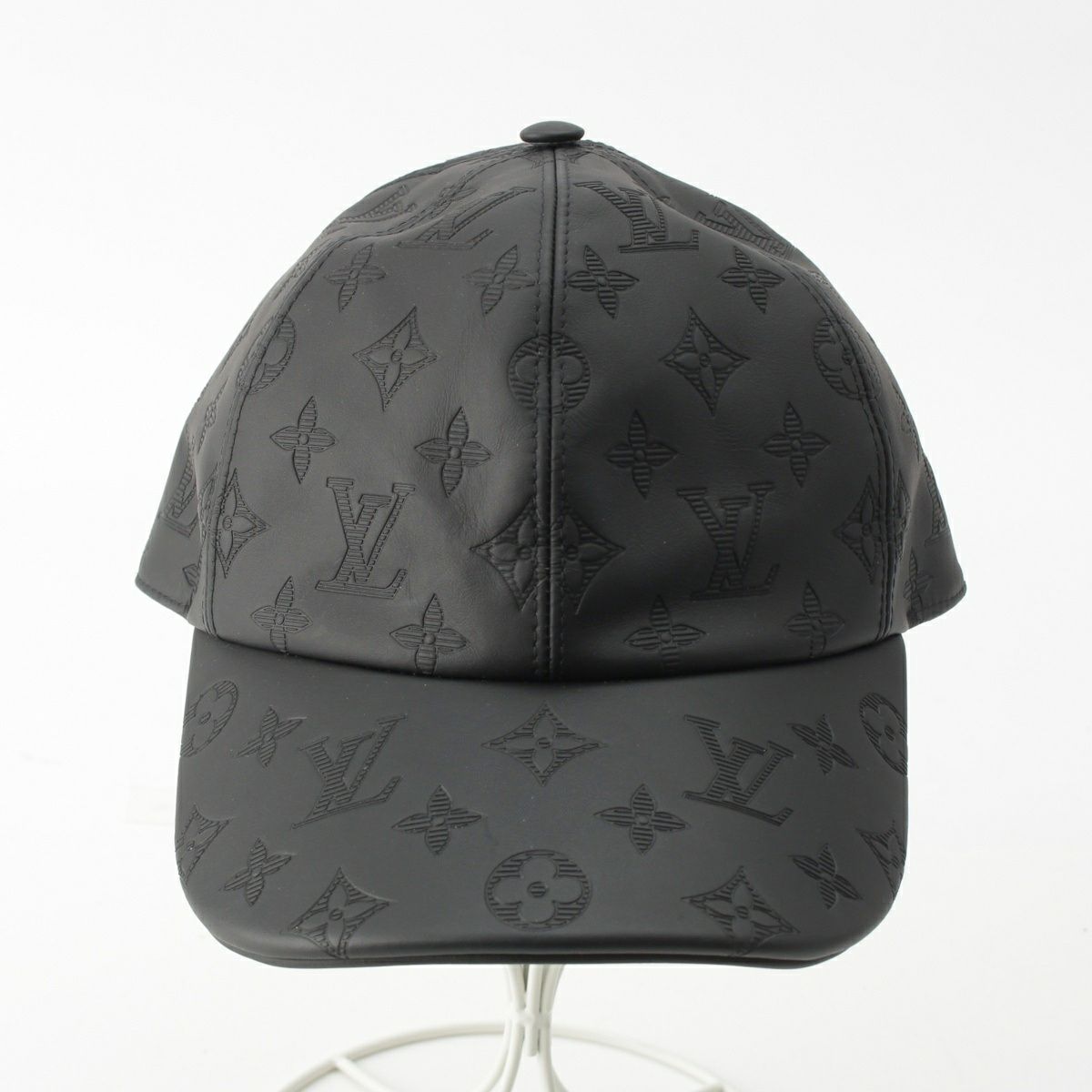 ルイヴィトン レザー モノグラム シャドウ ベースボール 帽子 キャップ