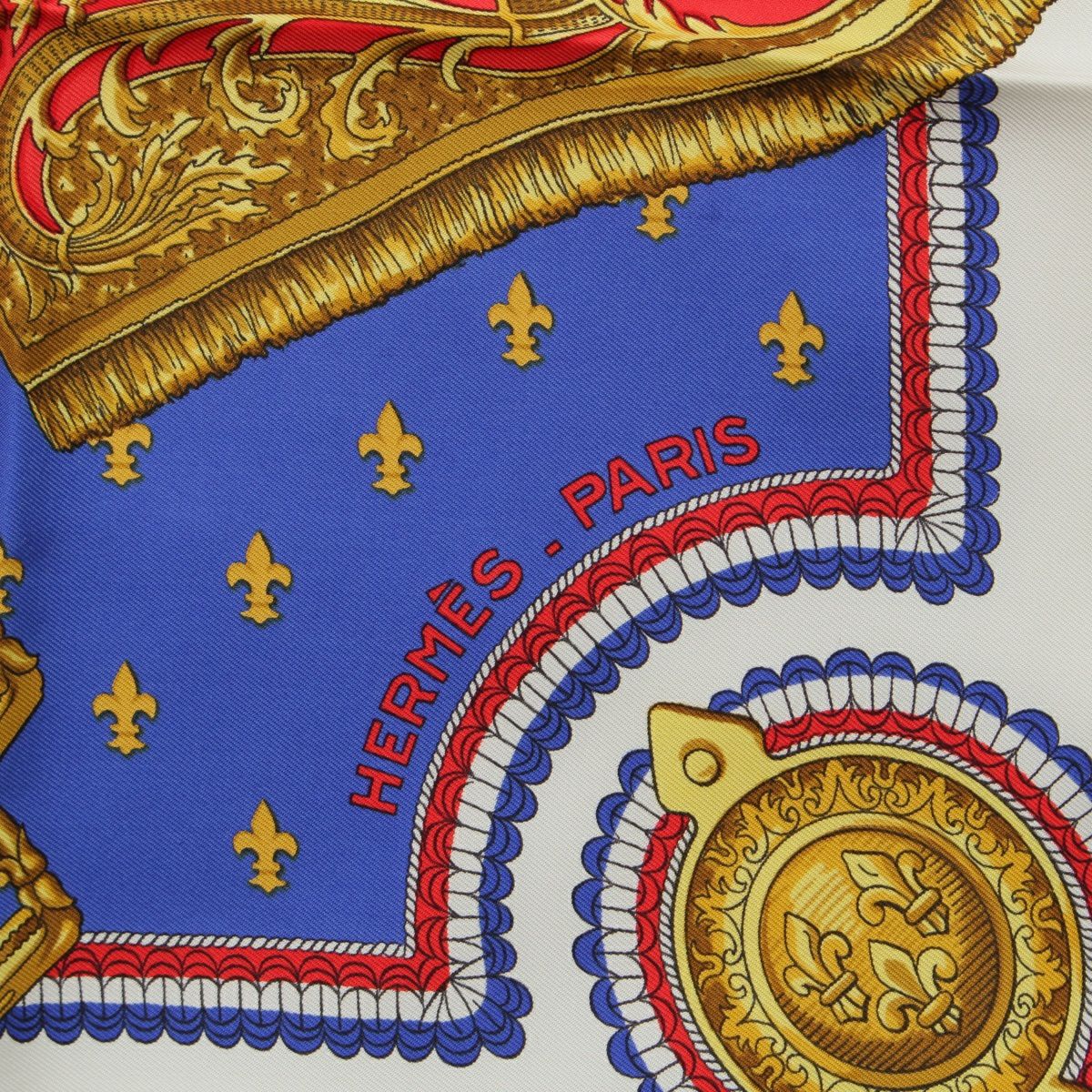 エルメス カレ90 SELLES A HOUSSE カバーへの腰かけ シルク スカーフ