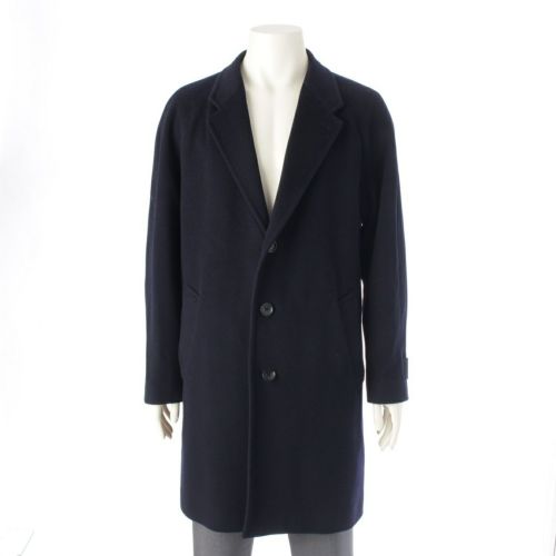 シュプリーム ロロピアーナ ウール オーバー チェスター コート アウター ネイビー L