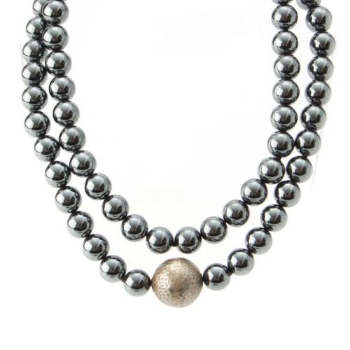 ティファニー Ag925 パロマピカソ ヘマタイト ネックレス アクセサリー シルバー 215g