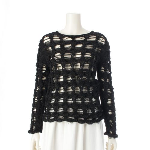 コムデギャルソン AD2022 23S/S ナイロン ニット セーター GK-N002 ブラック XS