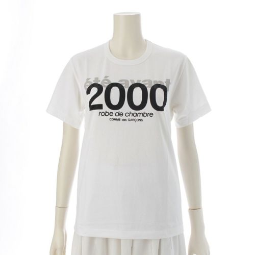 ローブドシャンブルコムデギャルソン AD1999 00SS 2000 コットン ETE AVANT Tシャツ クルーネッ 半袖Ｔシャツ トップス RT-100290 ホワイト ‐