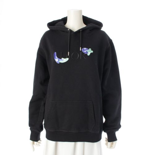 クリスチャンディオール 21AW ケニーシャーフ オーバーサイズ フーディ スウェット パーカー 193J688B0531 ブラック S