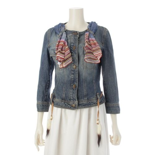 ドルチェアンドガッバーナ 00s アーカイブ ギミック デニムジャケット ブルー 42