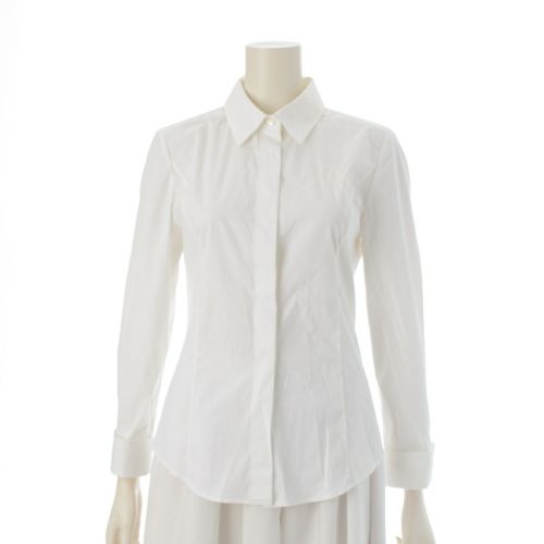 フォクシー 23年 Dienne 刺繍 シャツ ブラウス トップス 43440 ホワイト 38