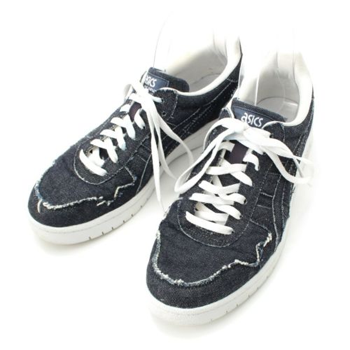 COMME des GARCONS HOMME DEUX × asics 24SS ジャパンS デニム ローカット スニーカー シューズ F961123 ブルー 27.0