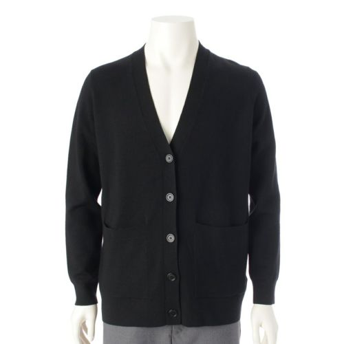 バーバリー ウール コットン ホースフェリー ロゴ ニット カーディガン トップス 8055956 ブラック S