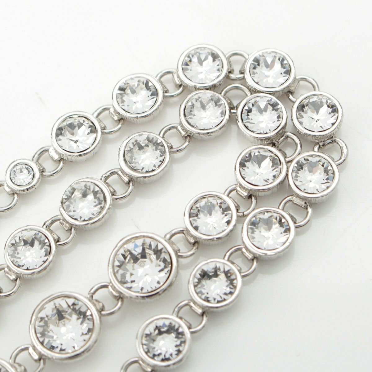 シャネル B23S ココマーク ラインストーン パール リボン ネックレス