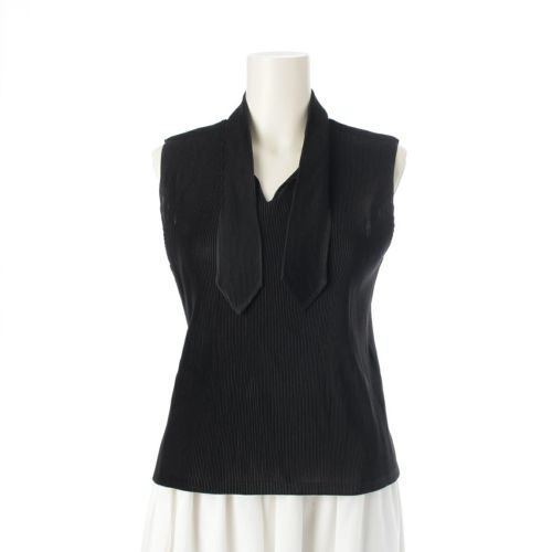 プリーツプリーズ イッセイミヤケ ボウタイ ノースリーブ トップス PP91-FK302 ブラック 3