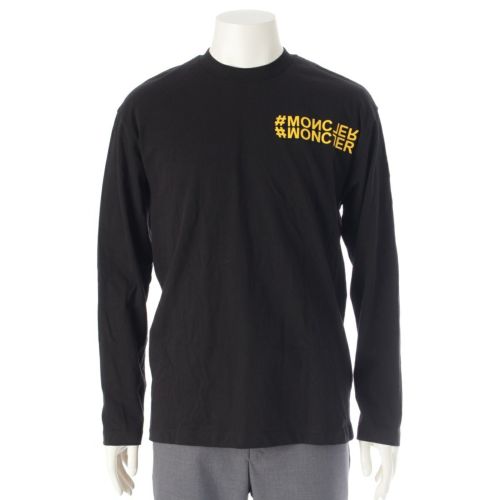 モンクレール コットン グルノーブル ロゴ ロングTシャツ カットソー トップス H20978D00004 ブラック M