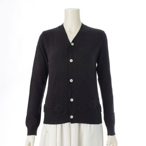 コムデギャルソン AD1999 ウール混 裾デザイン カーディガン GN-100180 ブラック