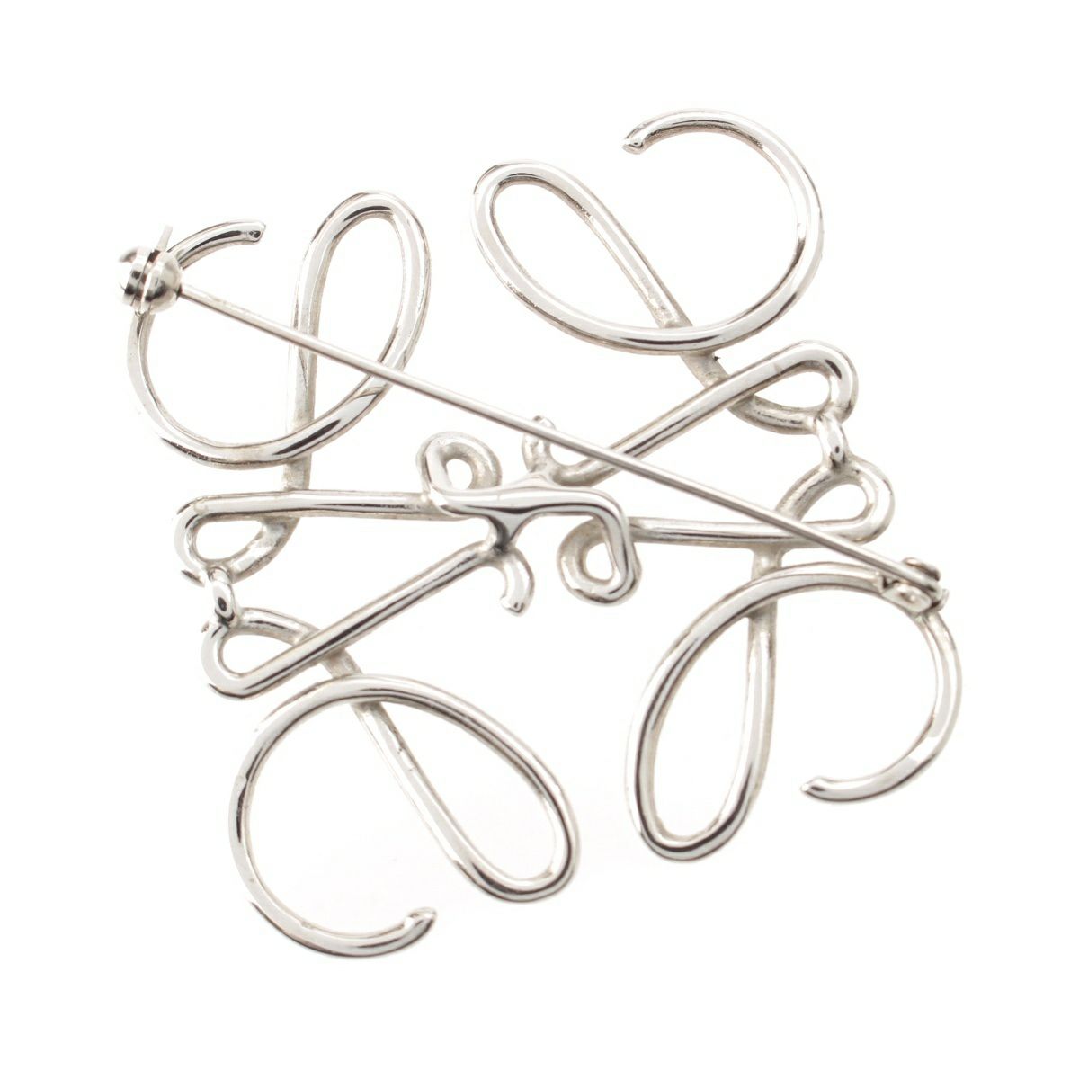 ロエベ アナグラム ロゴ ブローチ シルバー | 中古通販 retro.jp