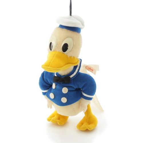 シュタイフ ディズニーショーケース DONALD ORNAMENT ドナルドダック ぬいぐるみ おもちゃ・玩具 ホワイト ブルー