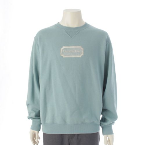 ディオール コットン Couture ロゴ トレーナー スウェット トップス 343J694A0531 ブルー Ｌ