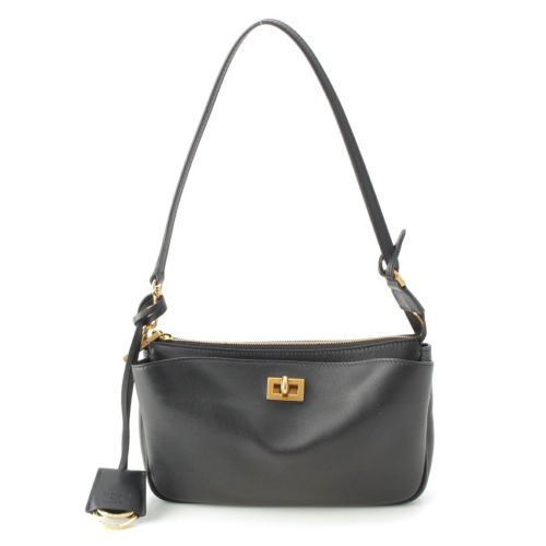 バレンシアガ ロデオ レザー ゴールド金具 ワンショルダー ハンドバッグ 814111 ブラック