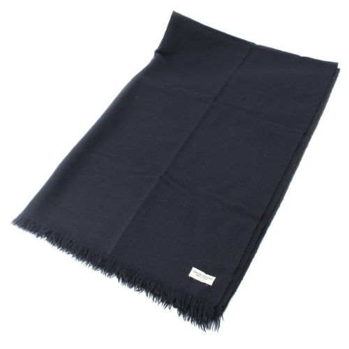 ローブドシャンブルコムデギャルソン 大判 ブランケット ひざ掛け ストール 雑貨 ネイビー