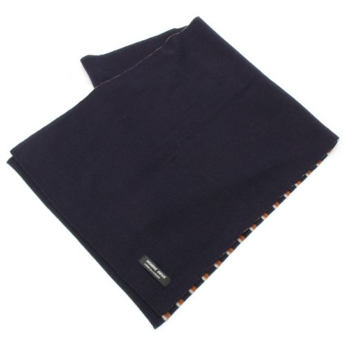 コムデギャルソン オムドゥ ボーダー マフラー DR-K433 ブラック ブラウン