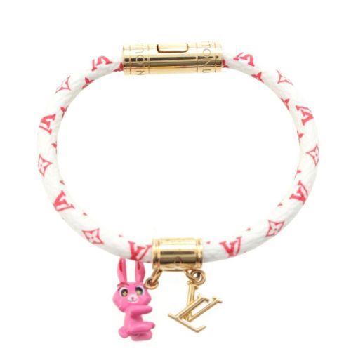 ルイヴィトン モノグラムキャンバス アニモグラム ラビット ブレスレット アクセサリー ホワイト