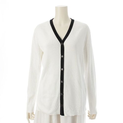 フォクシー 24年 Daphne ダフネ コットン カーディガン 44396 ロイヤルホワイト 42