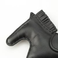 エルメス D刻 ロデオ MM アニョーミロ バッグ チャーム ソーブラック