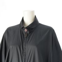 イッセイミヤケ 80's ナイロン混 筆タグ 変形 ジップアップ イカ