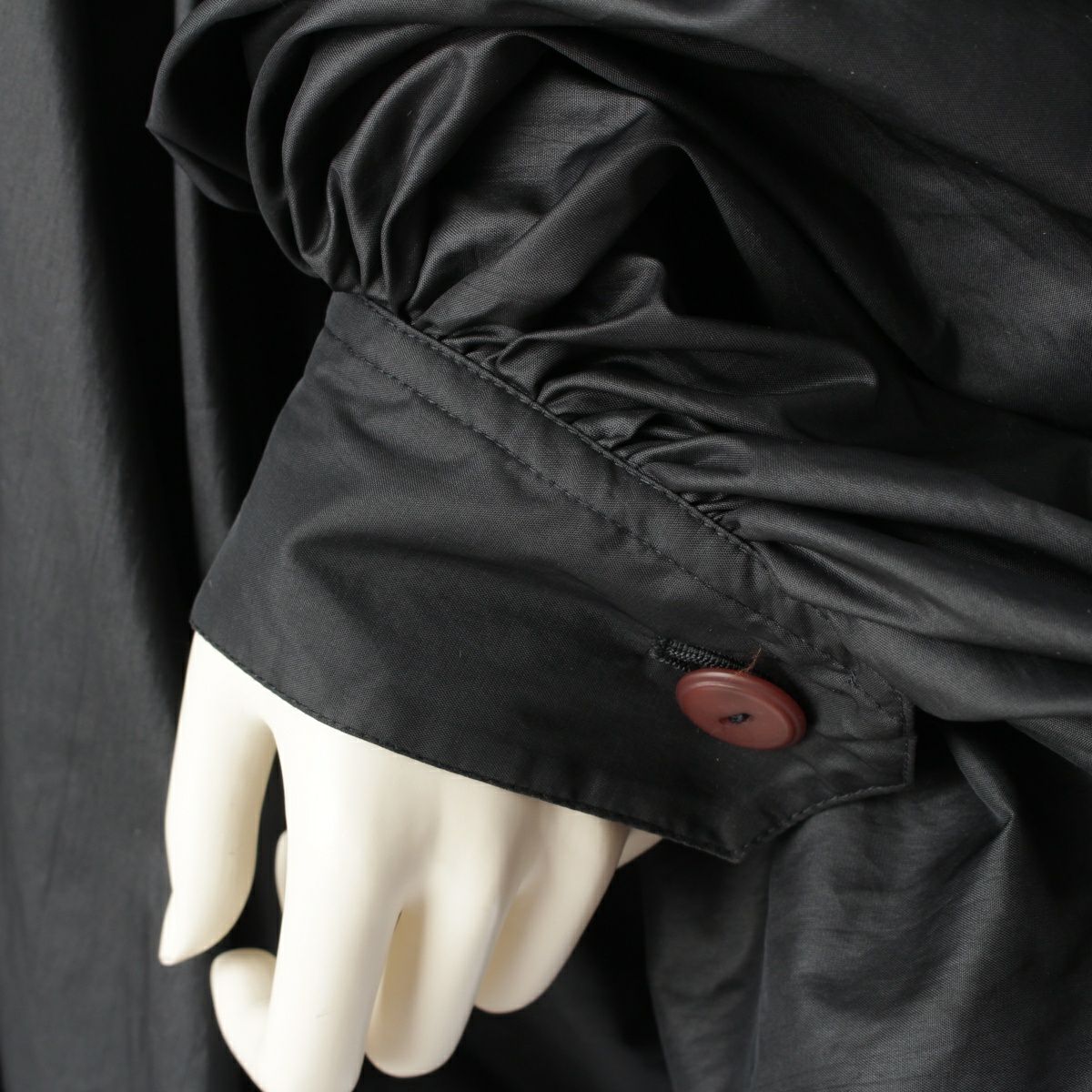 イッセイミヤケ 80's ナイロン混 筆タグ 変形 ジップアップ イカ