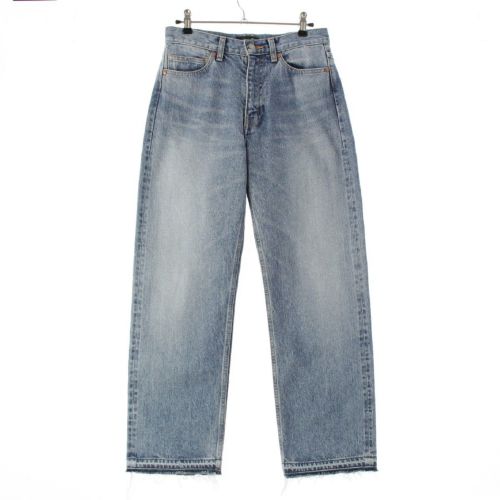 ドゥロワー コットン RESORT1 ブリーチ 5ポケット ウォッシュ加工 デニムパンツ ボトムス 6514-299-1392 アイスブルー 34