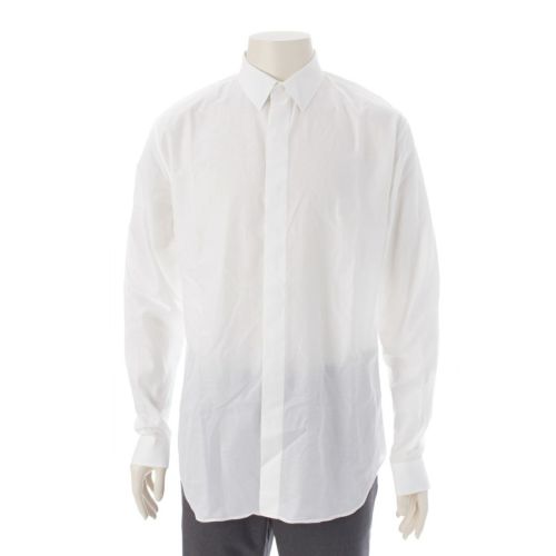 ベルルッティ コットン アンディ ジャガード カリグラフィ スクリット 長袖シャツ トップス R17HTL50‐014 ホワイト R41