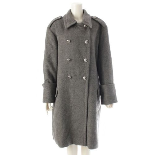 クリスチャンディオール カシミヤ混 ダブルボタン コート アウター 2A12088080 グレー 44