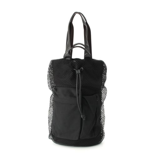 ワイズ DIAMOND NET/LEATHER COMBINATION SHOULDER BAG ショルダーバッグ YP-I16-897 ブラック