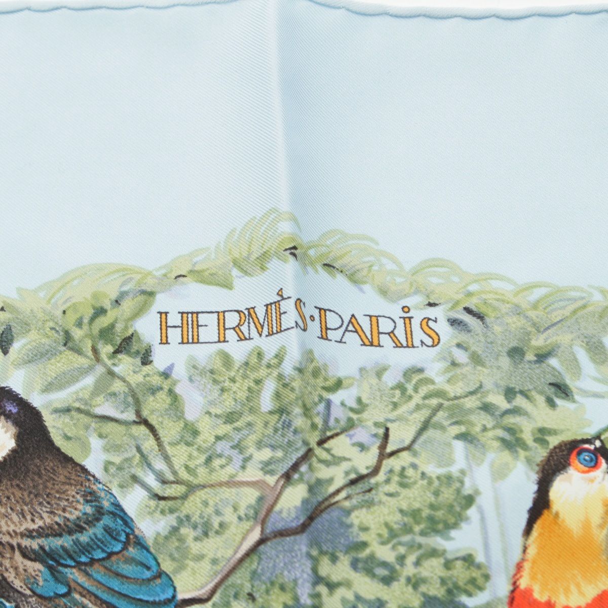 エルメス カレ90 EQUATEUR 赤道直下 シルク スカーフ ブルー | 中古