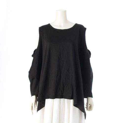 ジュンヤワタナベコムデギャルソン 24SS AD2023 コットン ノースリーブ プルオーバー トップス JM-T043 ブラック S