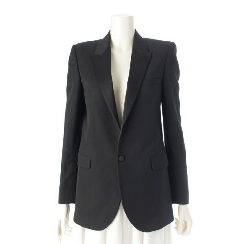 サンローラン 21年 テーラードジャケット 636996 ブラック F36