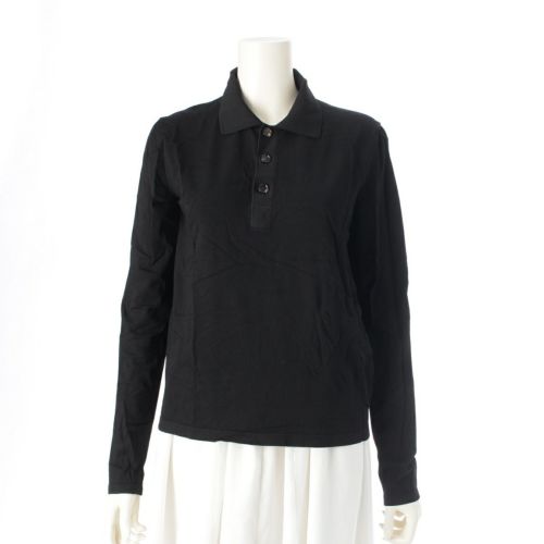ボッテガヴェネタ 20年 ユニフォーム ニット 長袖 ポロシャツ ブラック M