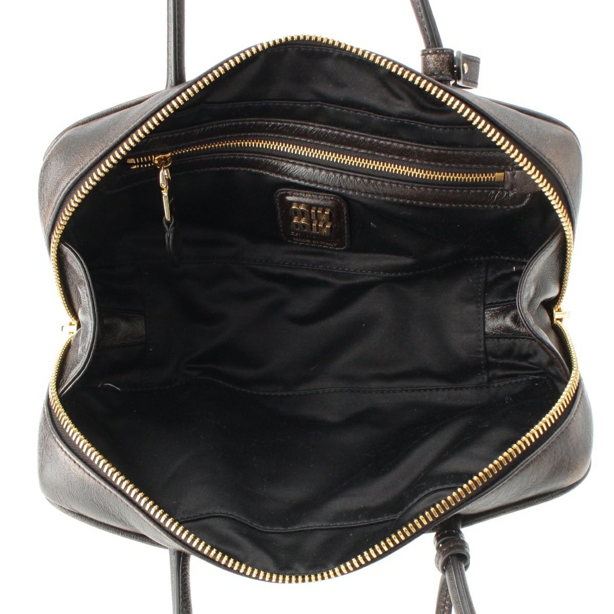 ミュウミュウ 2025 ナッパレザー ヴィンテージ加工 ボー スモール