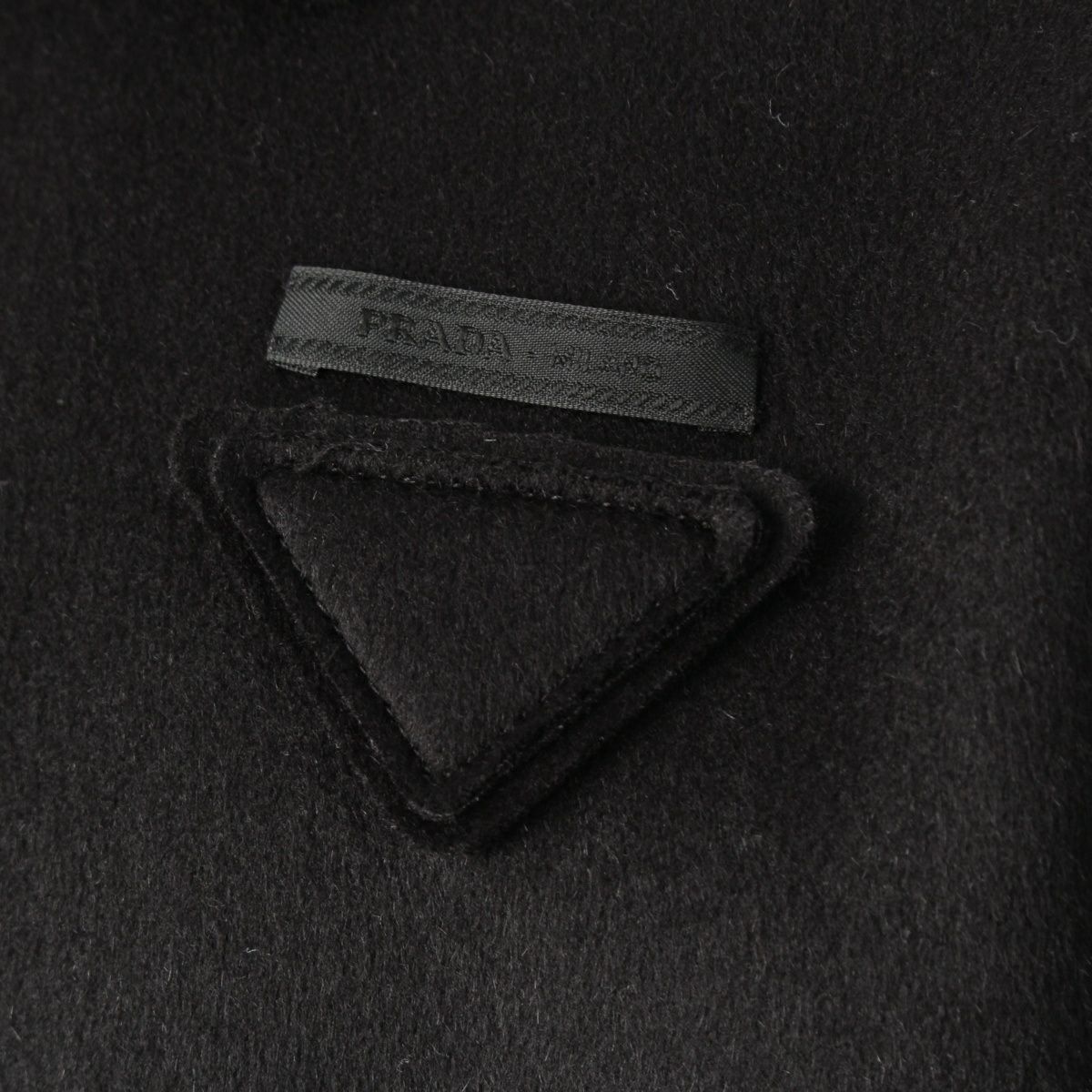 プラダ 2025 ウール アンゴラ トライアングルロゴ ジップアップ