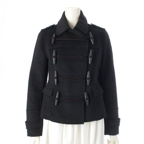 バーバリー ロンドン ウール ハーフ ダッフルコート アウター B1E80-259‐09 ブラック 38