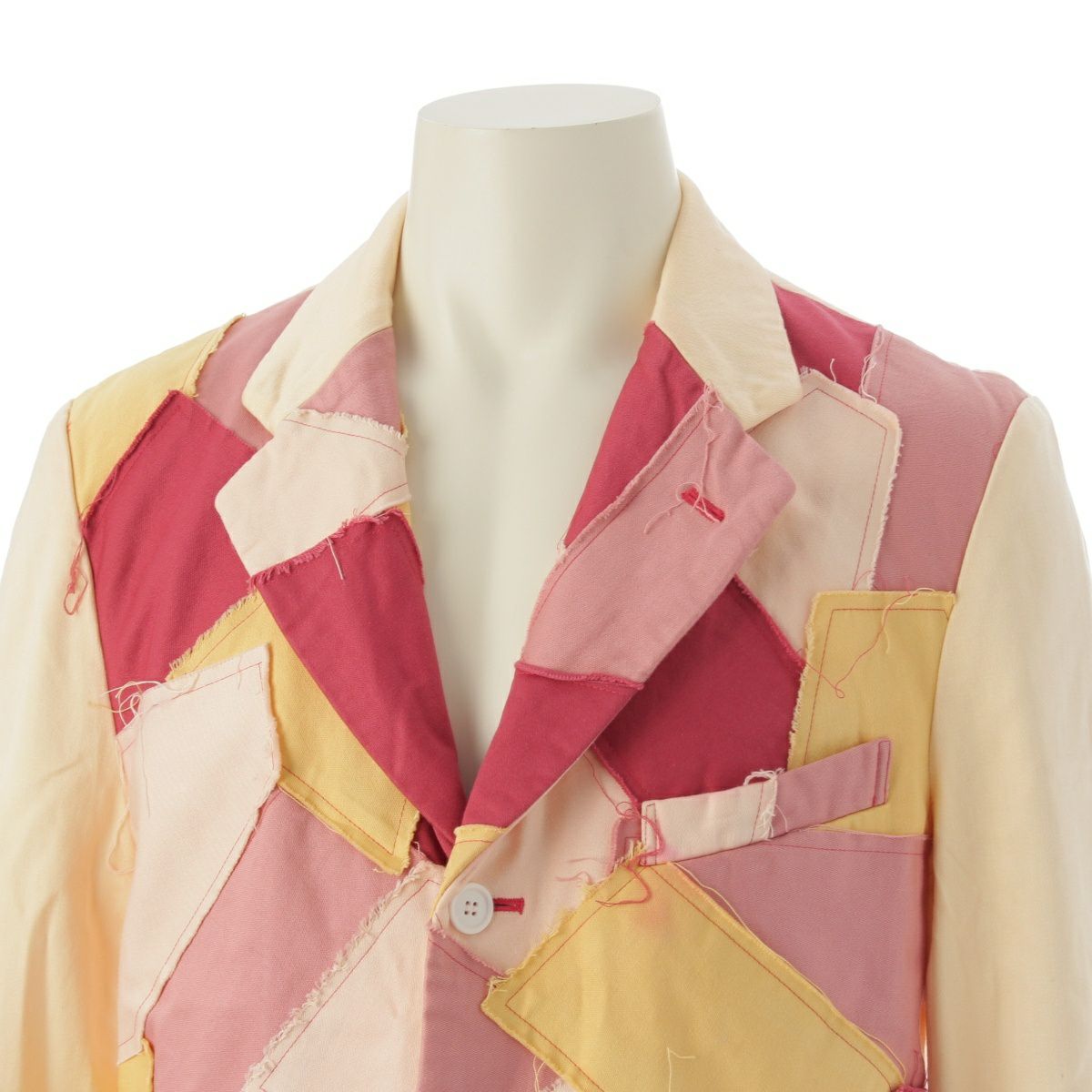 AD1999オールド品 コムデギャルソン デザインテーラードジャケット スリット AD1990 COMME des GARCONS HOMME PLUS 裾デザインテーラードジ