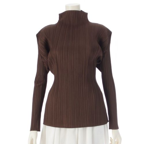 【未使用級⭐︎】プリーツプリーズ　 バウンズ 変形 ジャケット ダークブラウン SKTハーフジップフリース(ブラウン) | KYUSONEKOKAMI OFFICIAL STORE