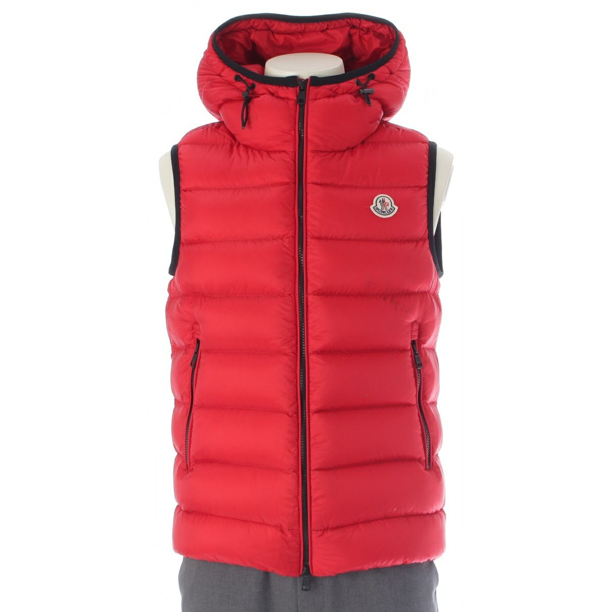 モンクレール RAY GILET ナイロン ダウンベスト アウター A20914337349 レッド 1