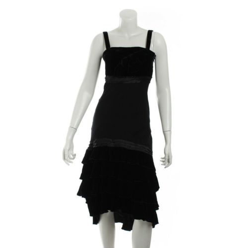 エルビッシュ ELVISH ベロア リボン ワンピース ブラック 2