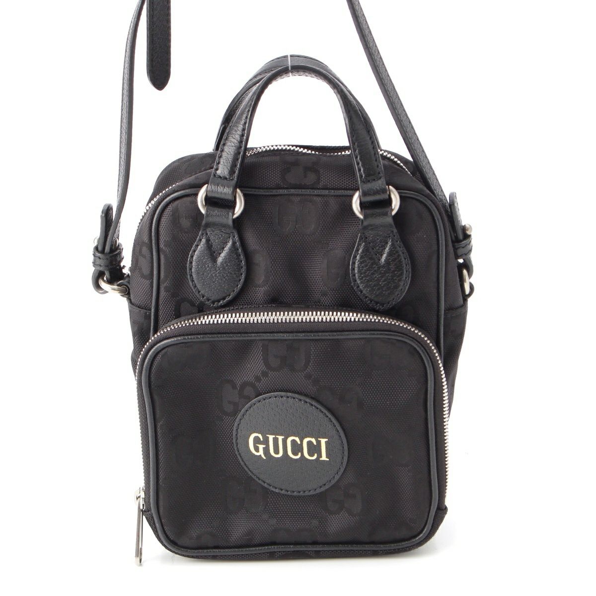 グッチ GGナイロン レザー オフザグリッド 2WAY ショルダーバッグ 625850 ブラック