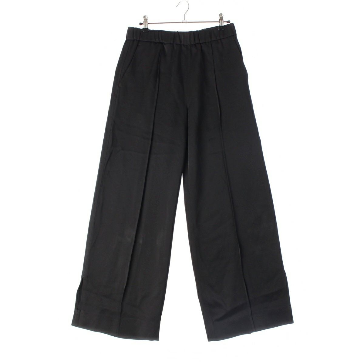 ジルサンダー 24-25PRE コレクション 25SS シャイン ワイド スラックス パンツ ボトムス J02KA0181 ブラック 34