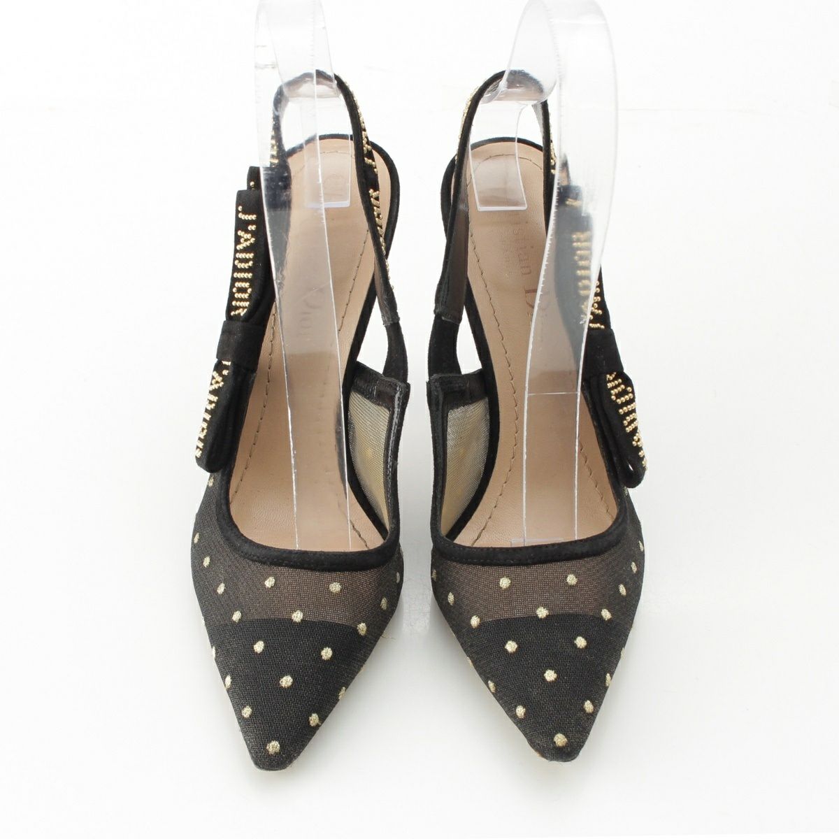 ディオール J`ADIOR ジャドール スリングバック ヒール ロゴ スタッズ