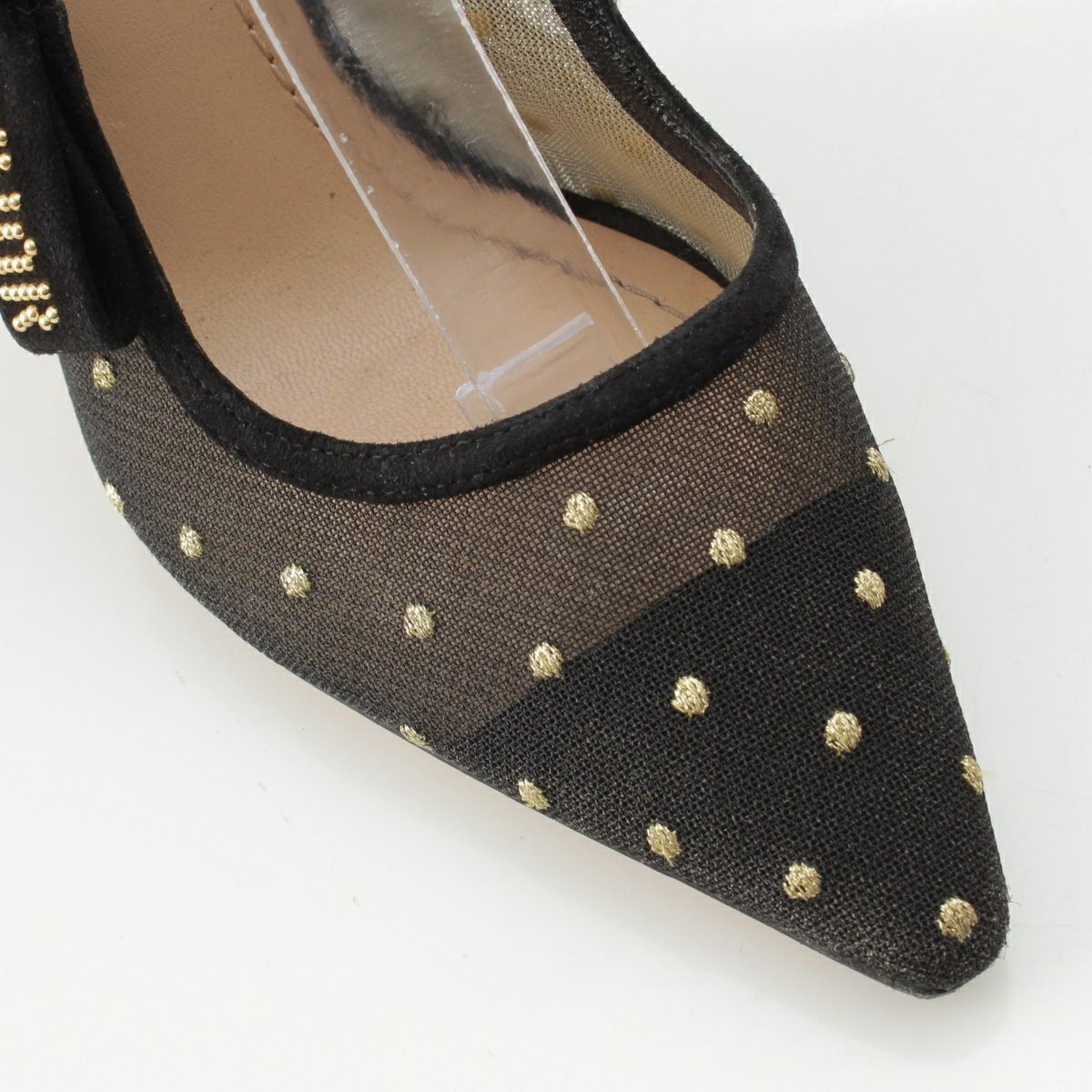 ディオール J`ADIOR ジャドール スリングバック ヒール ロゴ スタッズ